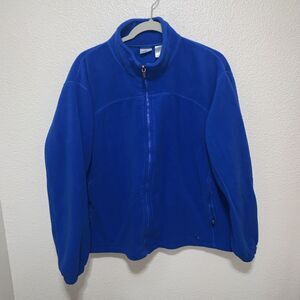 Athletic Works Men’s Fleece Full Zip Sweatshirt Size L Blue